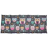 Dinkelkissen 50x20cm Eule grau Körnerkissen 100% Baumwolle für Wärme und Kältetherapie Mikrowellen geeignetes Wärmekissen