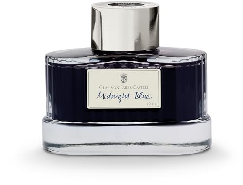 Graf von Faber-Castell - Tintenglas Midnight Blue, 75 ml