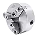 Accusize Industrial Tools 8″ Two-Piece Reversible Jaw 3-Jaw Lathe Chuck, Plain Back, 0.003″ TIR, Semi-Steel Body