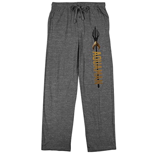 Aquaman Trident Men's Graphite Heather Sleep Pajama Pants