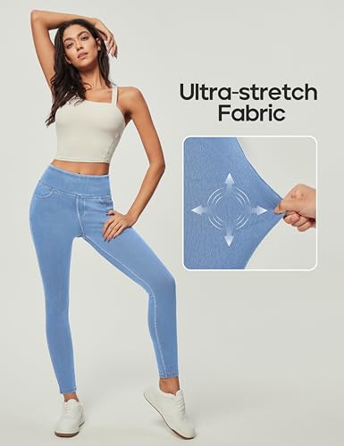 Image of Heathyoga Yoga Pants with Pockets Extra Soft Leggings with Pockets for Women Non See-Through High Waist Workout Leggings