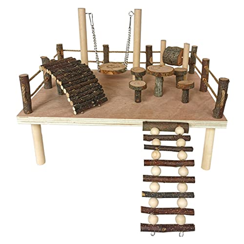 CHSEEO Hamster Spielzeug, Meerschweinchen Spielzeug, Kaninchen Zubehör, Kaninchen Spielzeug für Hamster Meerschweinchen Chinchillas Rennmäuse Zwerghamster