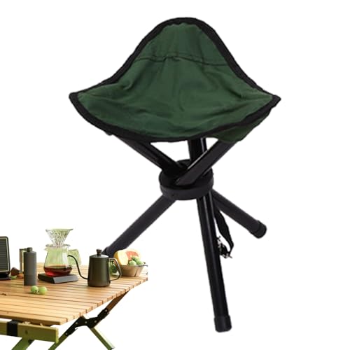 Ofcwoa Taburete portátil para camping, taburete de viaje, ligero y plegable, para camping, senderismo, caza, senderismo, pesca, viajes, camping portátil