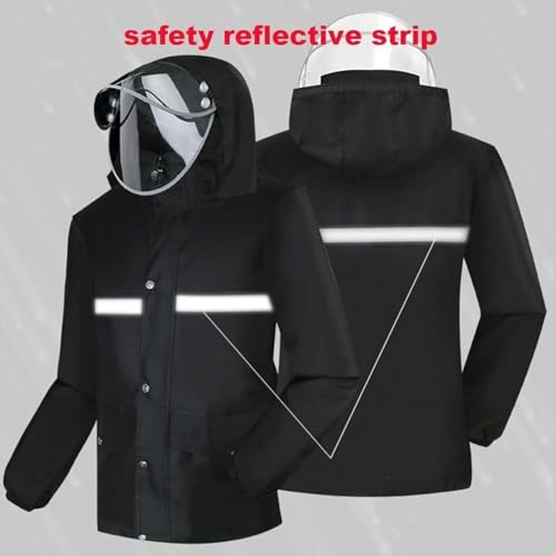 Impermeable para Hombre y Mujer talla X-Large Negro miniatura 4