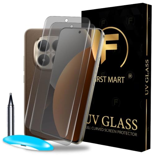 Image of FIRST MART Matte UV Tempered Glass for Redmi Note 15 Pro Plus, 2 Pack | Anti-Glare Curved Screen Protector, 9H Scratch Resistant, Fingerprint Compatible, Case-Friendly