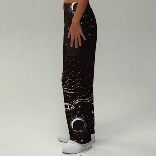 Women’s Pants Colorful Patchwork Floral Wide-Leg Casual Boho Lounge Pants with Elastic Waistband for Summer3