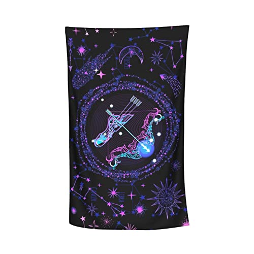 Constellation Bath Towels Zodiac Sign Sagittarius Absorbent Washcloths Multipurpose Lightweight Thin Pool Towel For Bathroom, Hotel, Gym, Spa And Beach #TOP5