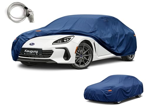 Image of Kaugung Custom Fit Car Cover for Subaru BRZ (2013-2026), Heavy Duty Waterproof All Weather Outdoor Protection, Breathable Full Exterior Cover with Vent, Rain Sun Snow UV Proof