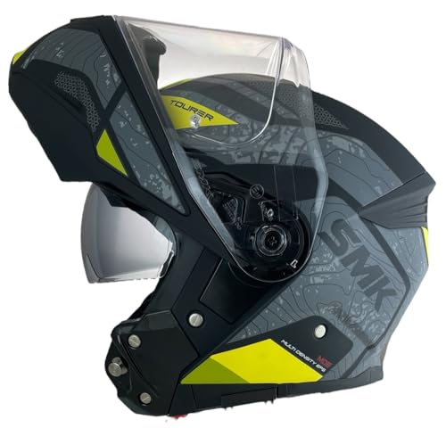 Casco modular SMK Gullwing Navigator negro amarillo gris t XL 61 62