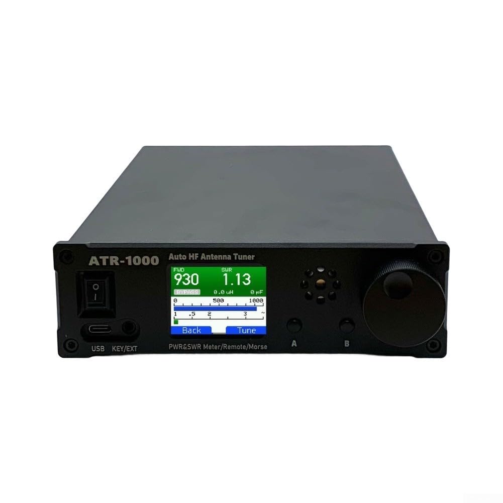 ATR1000 Tuner D'antenne Automatique 1000W 1.8-30MHz Avec Télécommande WiFi Et Compteur VSWR Pour Les Opérateurs En Ondes Courtes