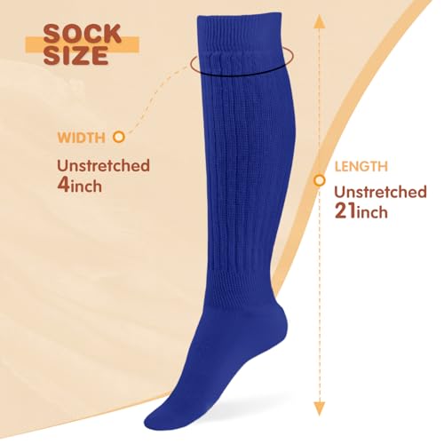 Image of Buauty Slouch Socks for Women, Soft Extra Long Chunky Scrunch Knee High Sock Winter Knit Slouchy Socks Leg Warmmers