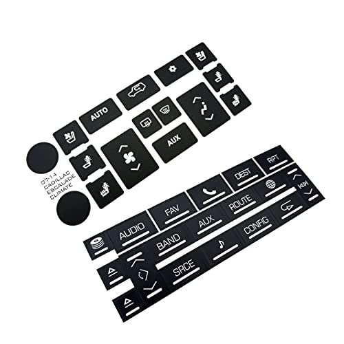 Acdeyaca AC Radio Dash Button Stickers, Repair Decals