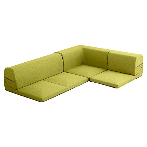 カバーリングコーナーローソファ【Lantana-ランタナ-】(カバーリング コーナー ロー 単品)ダリアングリーン