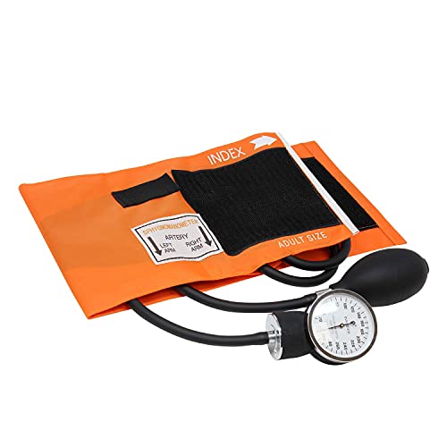 Image of Dixie EMS Blood Pressure and Sprague Stethoscope Kit - Orange