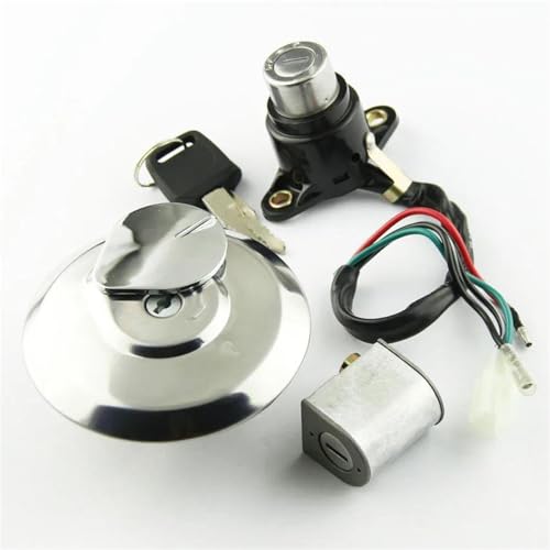 Interruptor Encendido Juego De Llaves Bloqueo Tapa Tanque Combustible Y Interruptor Encendido Motocicleta para Honda CM125 CM 125, Piezas 1987, 1988, 1989, 1990, 1991, 1992, 1993-1999