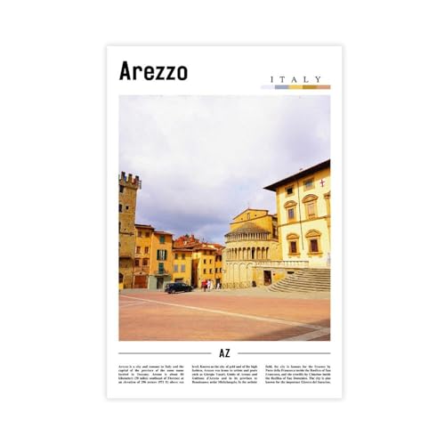 Arezzo poster montagne nature pour transformer un mur vide en paysage de voyage 60x90 cm