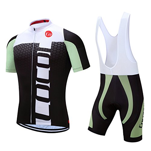 Pro Summer Men's Cycling Jersey Set Bib Shorts with 3D Padded Cycling Kits