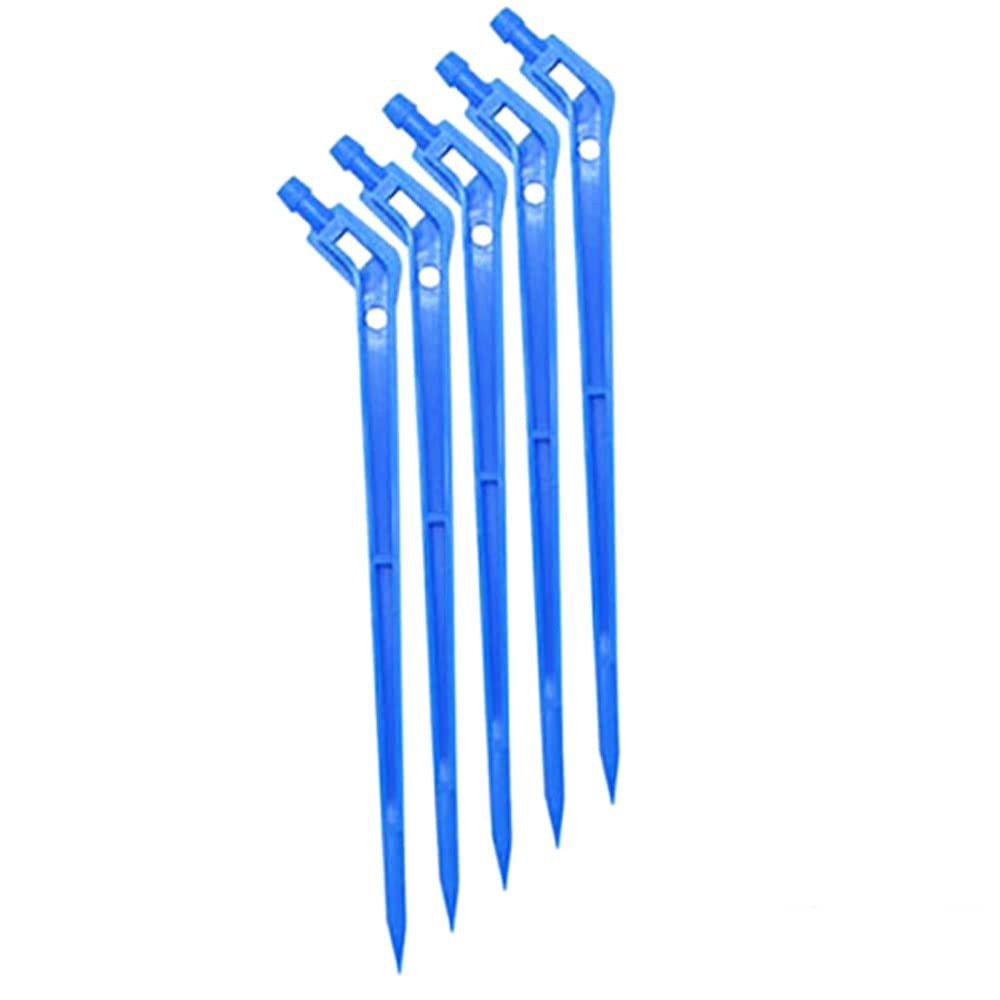 bzcemind 25pcs 3/5mm 4/7mm Arrow Drippers 1/8" 1/4" Drip Spike Elbow Arrow Drop Emitter Potted Irrigation Watering to Root of Plant,1/4-B