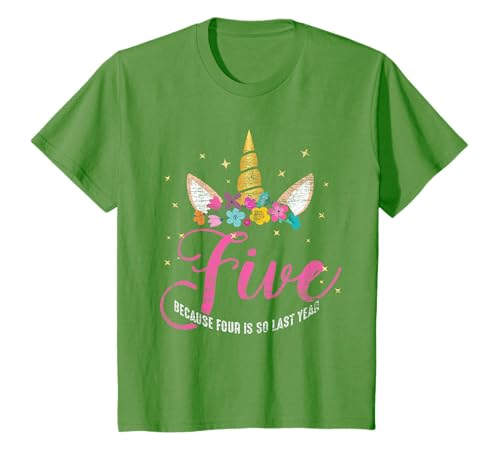 Product Image of the 5 Years Old Birthday Girl Gifts Unicorn 5th Birthday T-Shirt