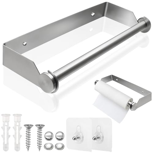 Portarotolo da Cucina Acciaio Inox 28cm
