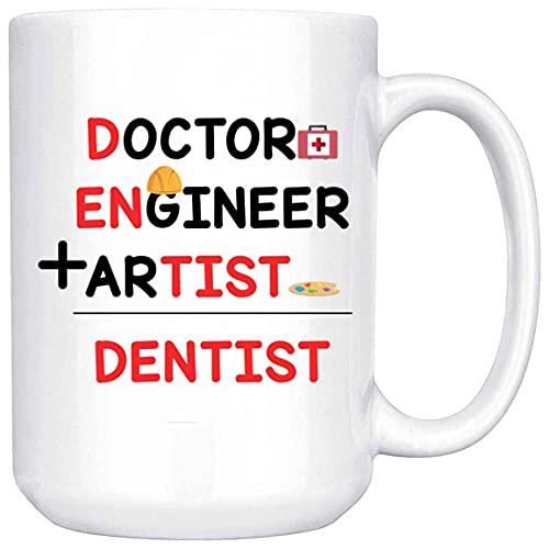 A Doctor, An Engineer And An Artist Is Equal To A Dentist Coffee And Tea, Decor, Office Decoration, Stuff And Christmas Or Graduation For Men And Women Dentists XV8Y0P