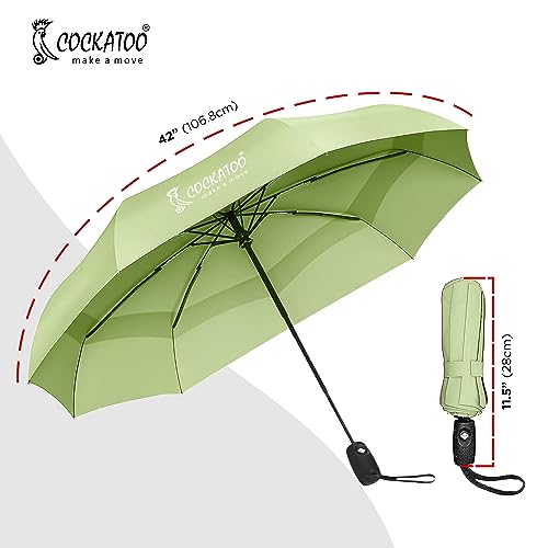 Image of Cockatoo Rain-Guard Automatic Umbrella With 8 Ribs, Material- Polyponee, Umbrella For Women & Men, With Auto Open-Close Button