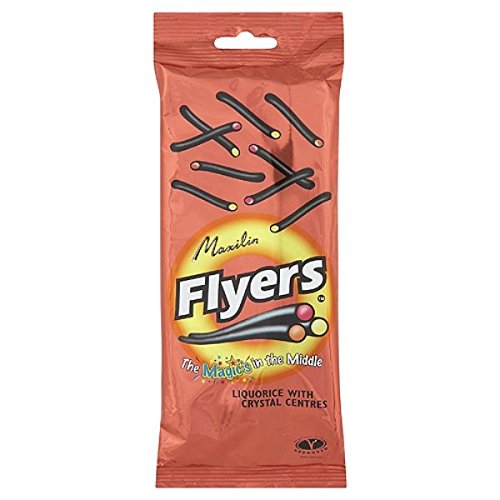 Liquorice Flyers 90G Bag (Maxilin) 12 Count