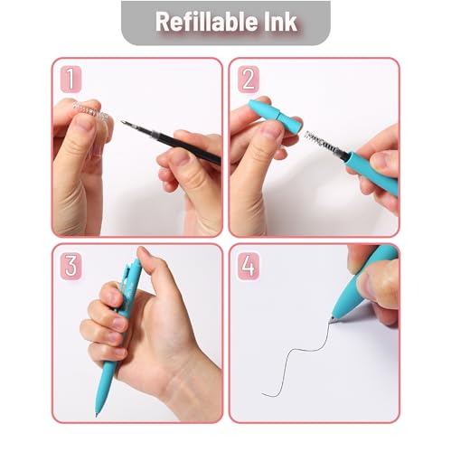 Image of Mr. Pen- Retractable Gel Pens, 12 Pack, Black Ink, Pastel Barrels | Fine Point 0.7mm, Fast Dry, Smooth Writing, Cute Pens for Drawing, Writing Planner and School Supplies