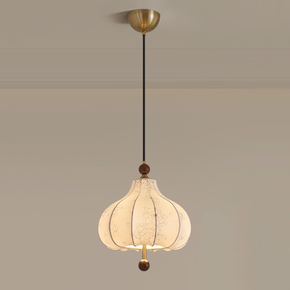 Luminaire E27 contre la lumière agressive, suspension tissu salon