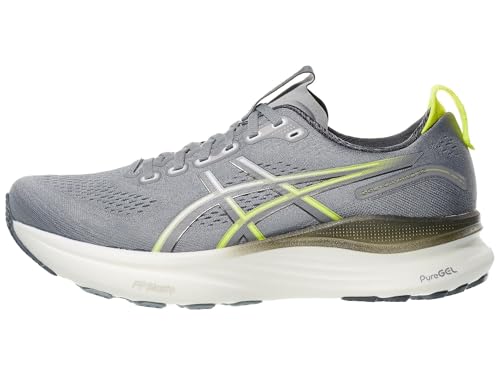 ASICS Men's Gel-Kayano 32 Running Shoes, 10, Gravel/Citron