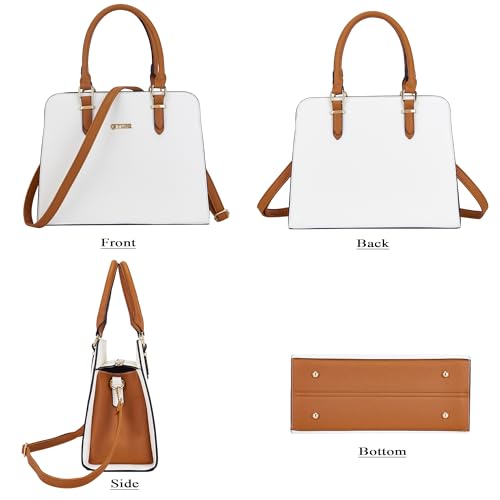 Image of Qiyuer Satchel Purses For Women Handbag And Wallet Set Tote Bag | Premium Vegan Leather,Matching Wallet,RFID Blocking,Work,Casual