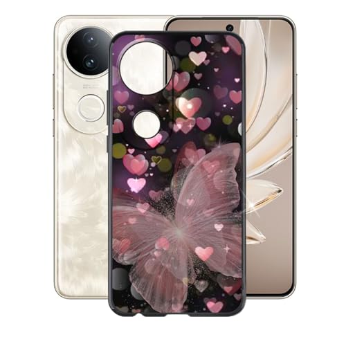 for Vivo S20 Pro Case, Soft TPU Back Cover Shockproof Silicone Bumper Anti-Fingerprints Full-Body Protective Case Cover for Vivo S20 Pro (6.67 inch) - Romantic