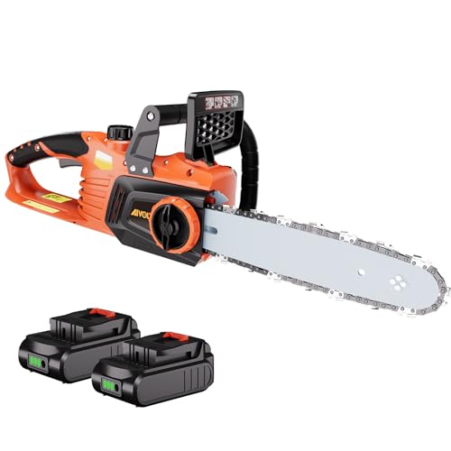 AIVOLT Motosega a batteria con batteria e caricatore motosega da potatura a batteria 40V Motore...