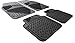 Price comparison product image Xtremeauto Waterproof Black Rubber And Carpet Front & Rear Floor Non-Slip Mats - Mii, Ibiza, Leon, Ateca, Toldeo, Exeo, Tarraco, Arona, Alhambra