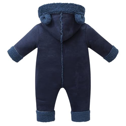 Toddler Snow Suit Baby Snowsuit Infant Winter Coats Fleece Clohtes 0-2T Jumpsuit2