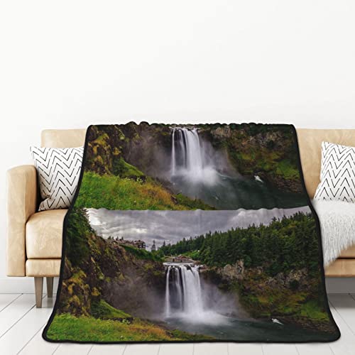 Couverture en flanelle double face microfibre toucher cachemire