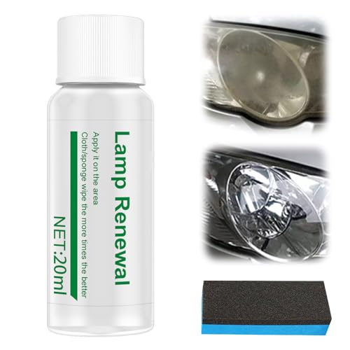 Kit de restauración de Faros Compatible con LiDAR: nanorrevestimiento Resistente, 98% de recuperación de la claridad y fórmula antivaho.(20ML 1 SST)