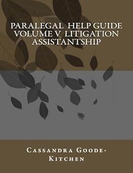 Paperback Paralegal Help Guide (Volume V) Litigation Assistantship Book