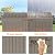 PatioZen 80 Gallon Resin Deck Box, Lockable Outdoor Storage Box for Patio Cushions Storage Furniture,Garden Tools, Pool Supplies, Weatherproof and UV Resistant (Grey)