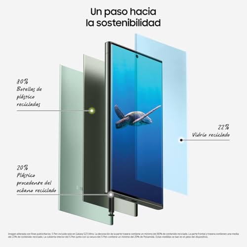 Samsung Galaxy S23 Ultra, 512GB + Cargador de 45W - Smartphone Android con IA, Teléfono Móvil Desbloqueado, Color Beige (Versión Española)