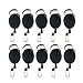 Produktbild AMACOAM 10 Stück Schlüssel Jojo Ausweis Jojo mit Gürtelclip Schlüsselband Ausziehbar Schlüsselanhänger Ausziehbar Key mit Extra Starker Feder und Reißfester Schnur für Schlüssel Ausweise, Schwarz