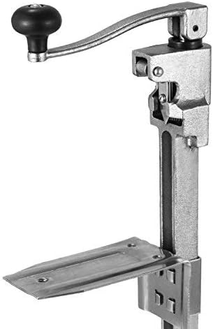 OrangeA Commercial Can Opener Manual Table Mount Heavy Duty Cast Iron Can Opener Restaurant Professional Manual Bottle Tin Opener Jar Opener for Cans Up to 15.7Inch Height (Manual)