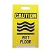 See All Economy Floor Sign, 12 x 14 x 20, Yellow/Black