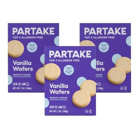 Gluten Free Vanilla Wafers by Partake – 3 Pack | Non-GMO, Allergy-Friendly | No Peanuts, Soy, Dairy, Tree Nuts Cover