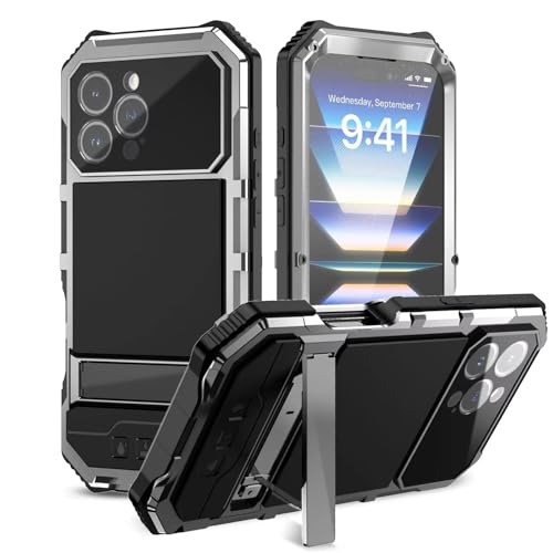 Coque métal iPhone 16 Pro Max antichoc alliage aluminium silicone