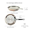 Hestan - CopperBond Collection - 100% Pure Copper Frying Pan, Induction Cooktop Compatible, 8.5-Inch #2