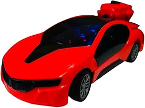 XOOM TOYS 3D Smoke Spray RC Car – High-Speed Remote Control Car with LED Lights, Real Smoke Effect, Drift & Stunt Mode, Rechargeable Toy Car for Kids & Adults (Red)