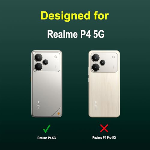 Image of Zapcase Back Case Cover for Realme P4 5G | Compatible for Realme P4 5G Back Cover | Liquid Silicon Magic Case with Camera Protection | Dark Green