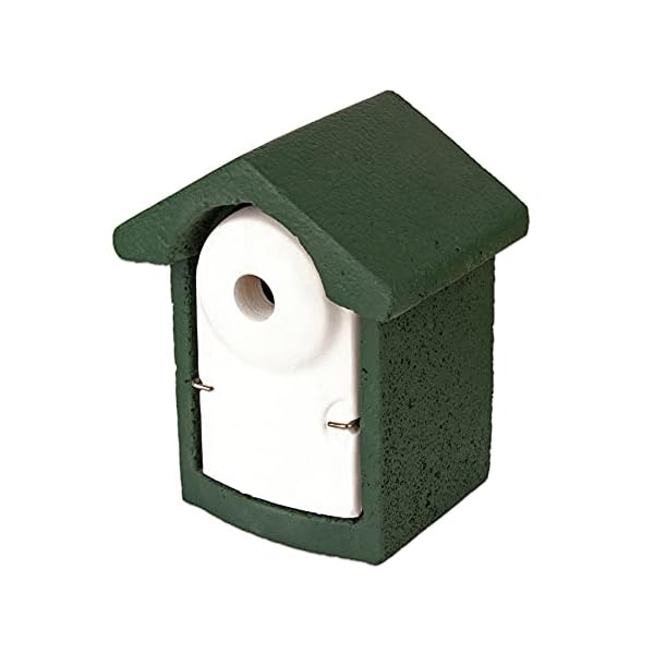 BigDean 3X Nisthöhle Nistkasten Kleinvögel Einflugloch 28 mm Meisenkasten Meisen Kasten Vogelhaus Holzbeton – Bild 6
