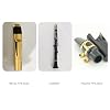 Saxophone Mouthpiece Cushions,Clarinet Mouthpiece Pad, 0.8mm(16 paces) Black